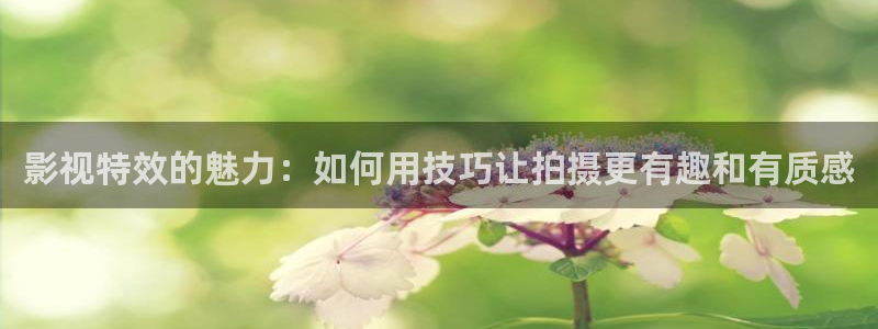 影视蜜桃：影视特效的魅力：如何用技巧让拍摄更有趣和有质感